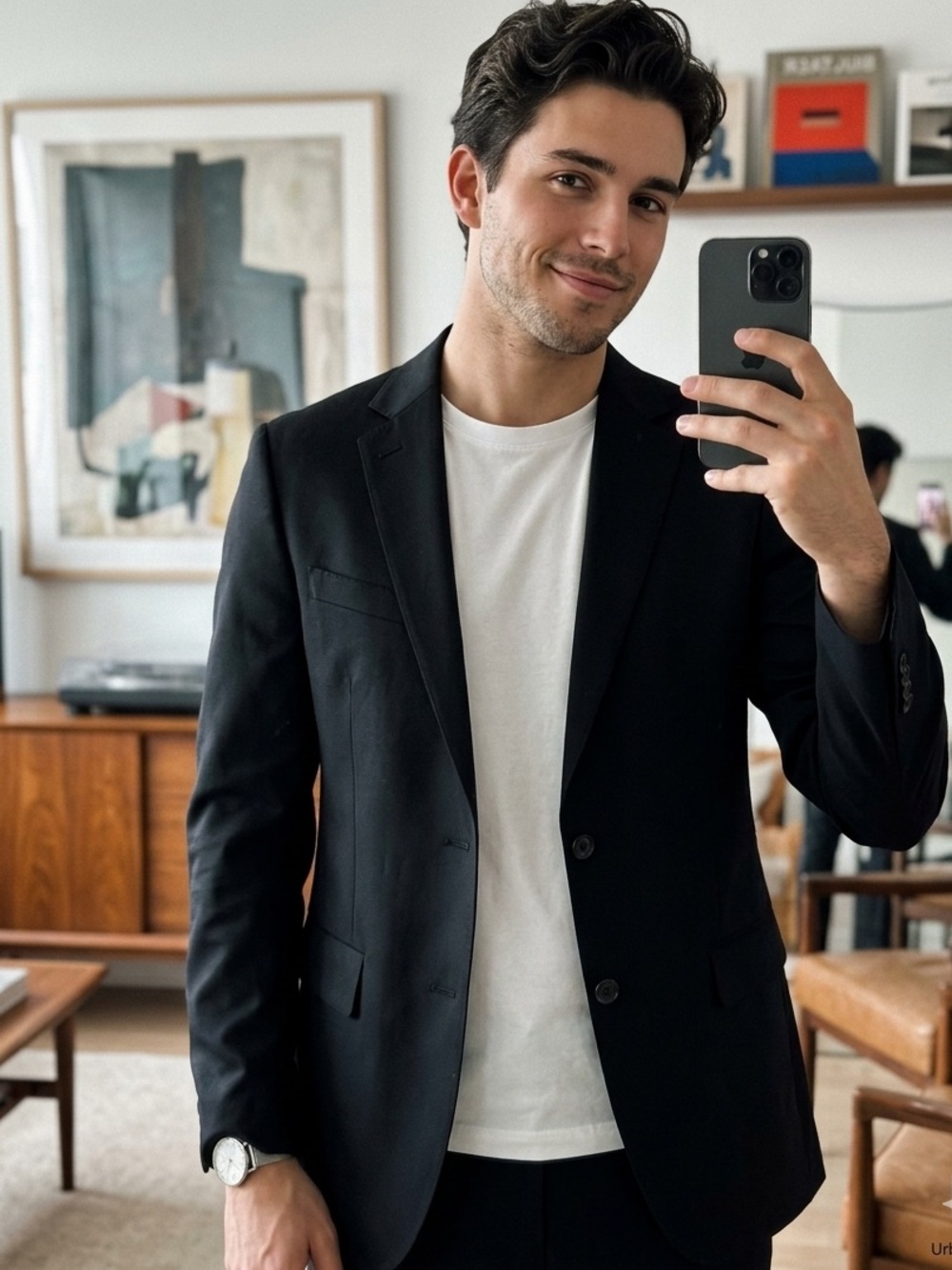Bonobos Men’s 42L Slim Fit Navy Wool Stretch Jetsetter Blazer Jacket